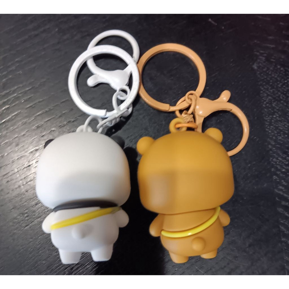 Bubu & Dudu Character Adorable Keychain Purse Backpack Charm Set - Picture 14 of 14